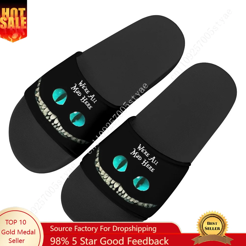 

Disney Cheshire Cat Sandals Home Slippers Water Shoe Mens Womens Fashion Bathroom Beach Swimming Pool Shoes Custom Slipper