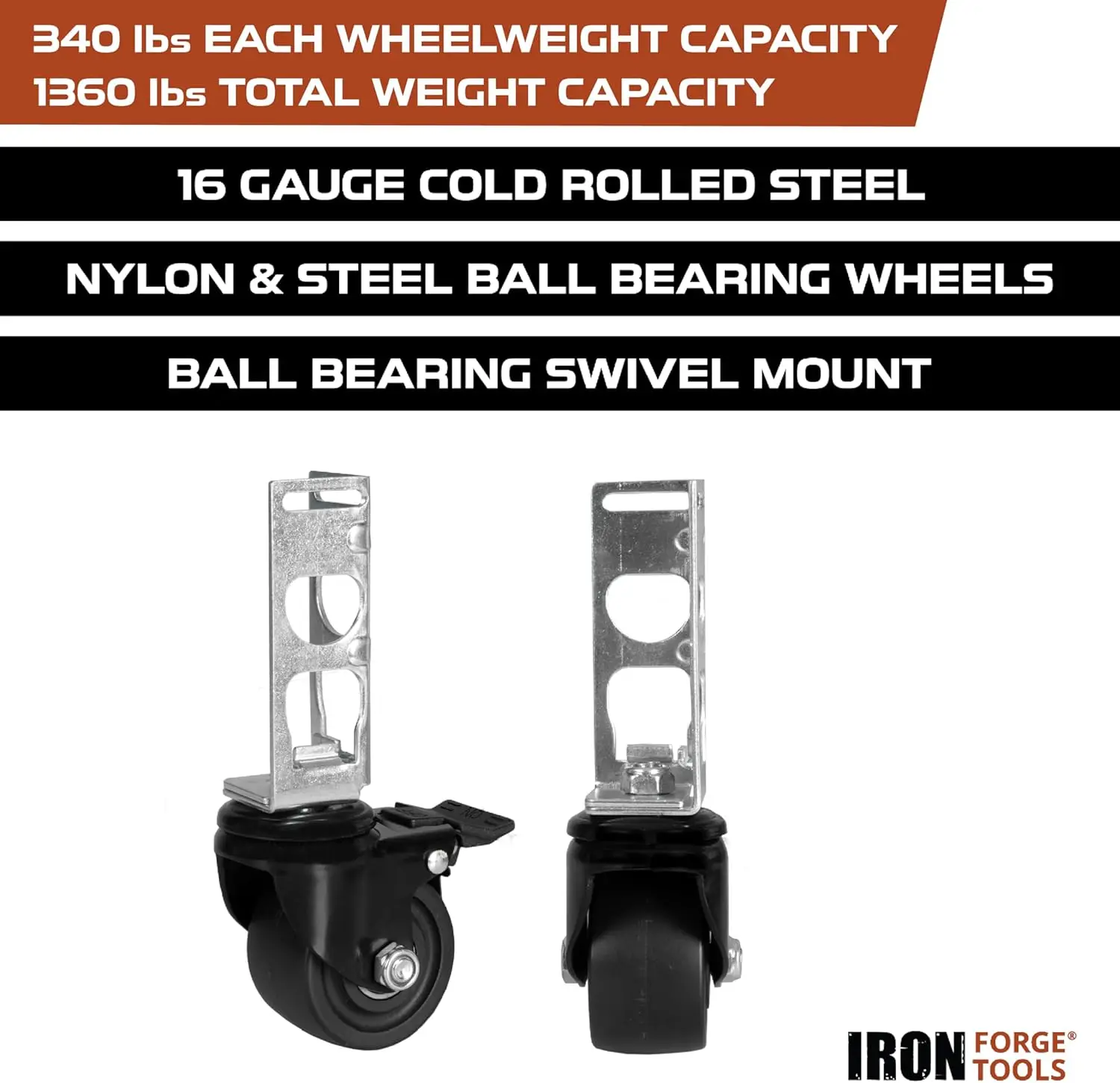 Rolling Storage Rack Caster, Heavy Duty Rodas, Conjunto De 4 Carregamento, 3 H, 1360 Lb Boltless Self-Loading Shelving Ras, Capacidade