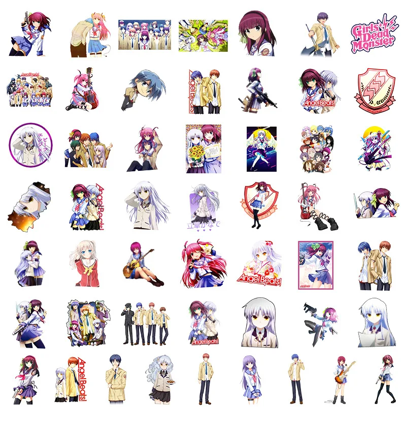 10/30/50 قطعة الملاك يدق الكرتون الكتابة على الجدران أنيمي ملصقات الكمبيوتر المحمول الهاتف الغيتار سكيت كوب ماء لعبة مقاومة للماء ملصق الشارات