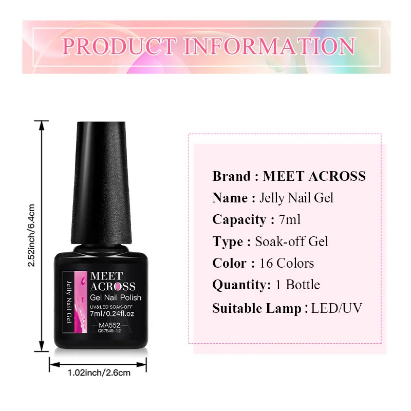 يجتمع عبر 7 مللي الدم الأحمر هلام هلام طلاء الأظافر شفافة اللون رسومات أظافر هلام البولندية شير شفافة جيل للأظافر مانيكير