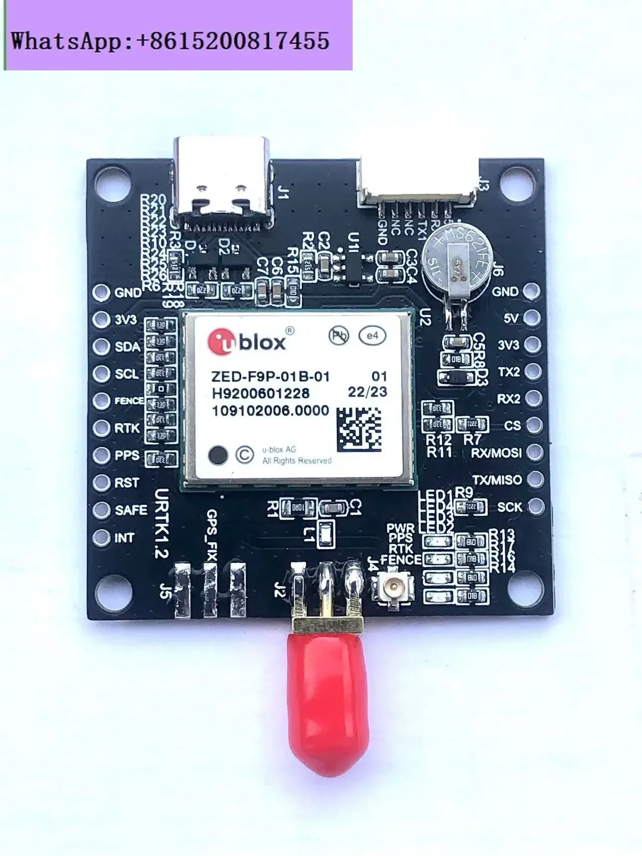 ZED-F9P-01B Development Board, High Progress cm Grade Gnss Board Card