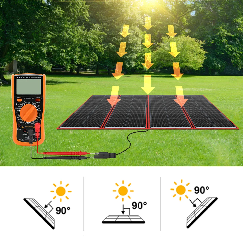 Dokio 100W/160W/200W/300W Portable Foldable Solar Panel with 12V Controller & Bracket - Family Camping Power | Local Shipping