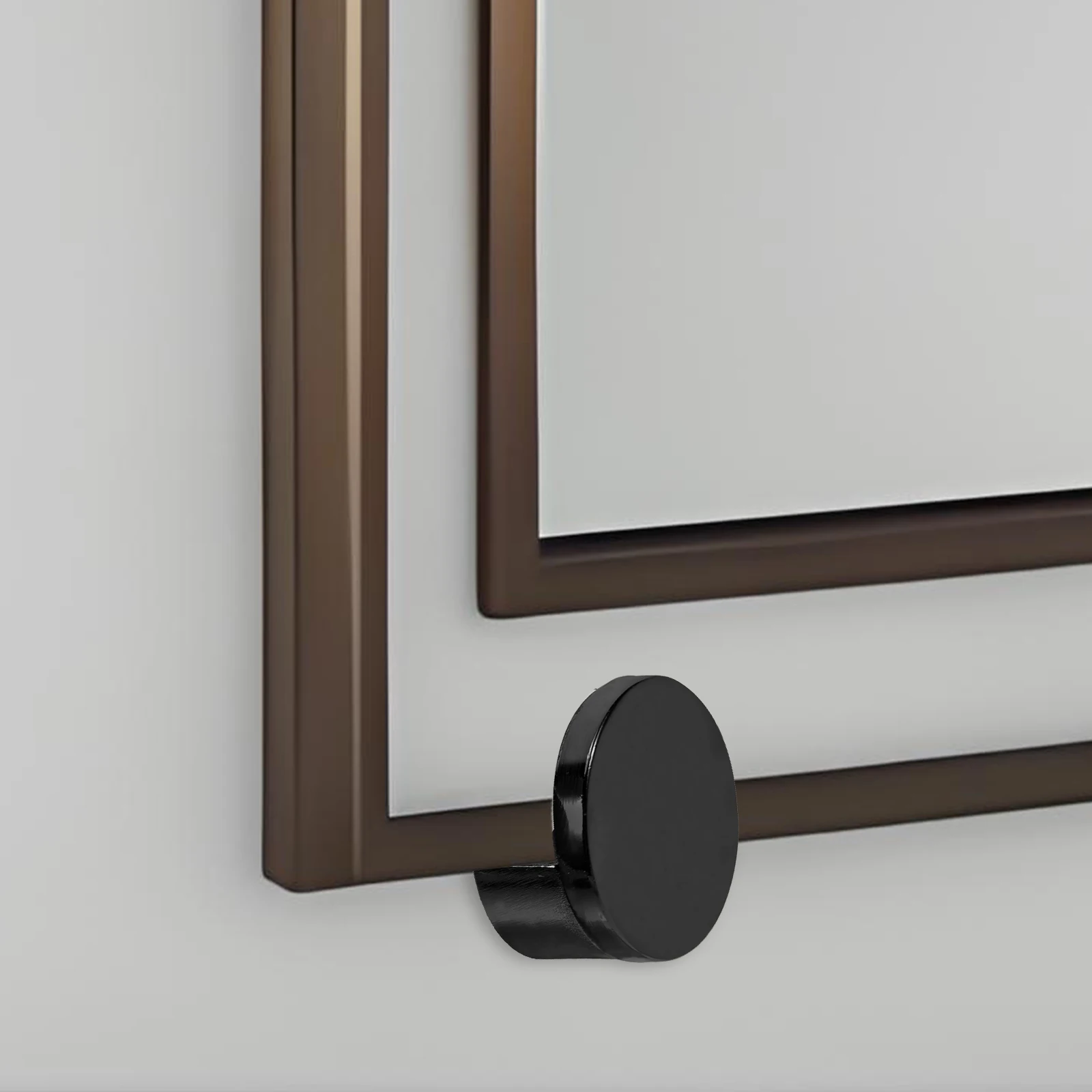 

8Pcs Double Hole Glass Shelf Clamps Zinc Alloy Durable Mirror Clips Bathroom Shelf Holders Multipurpose Support