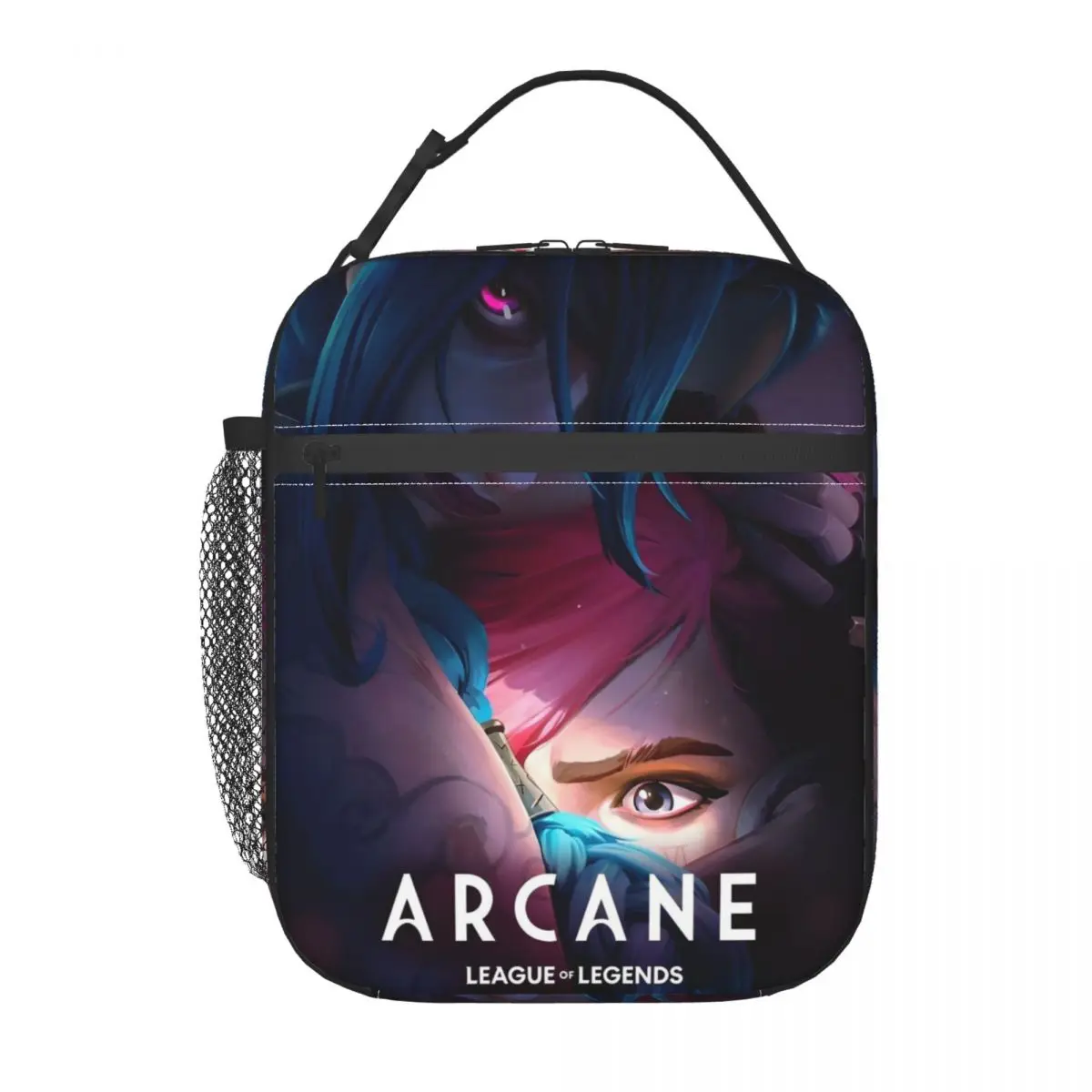 Lunch Boxes Jinx and Vi Arcane Anime Accessories Food Box Multifunction Cooler Thermal Bento Box For School