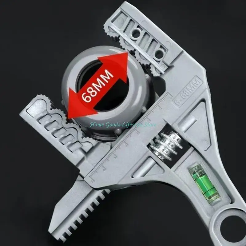 E74E Wrench Integrated Screwdriver Level Function For Precise Installation Of Wall Decors Shelves Application