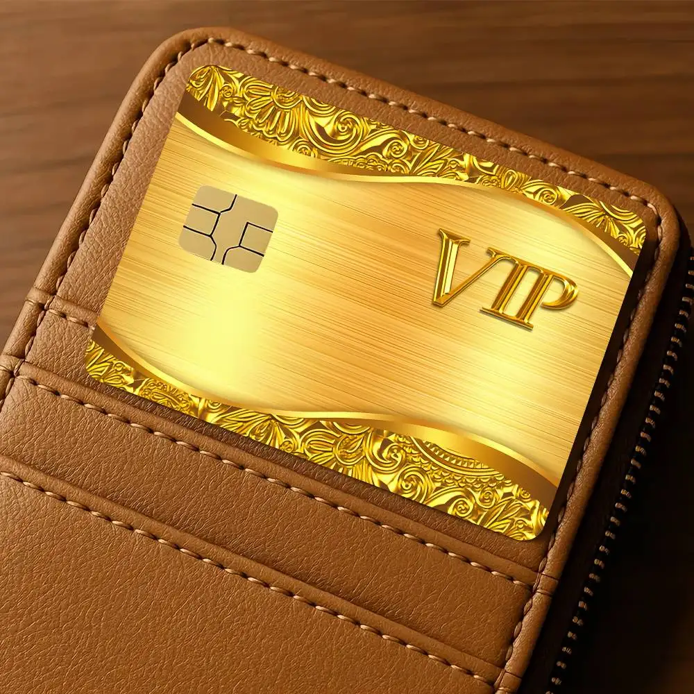 Anime Vip Membership Card Stickers Waterproof Film Skin Cover 4PCS Credit Debit Front Decoration Bank Subway Pass 3d Sticker
