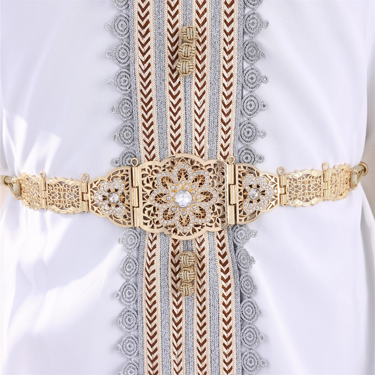 

Luxury vintage-style women's jewelry belt adjustable length wedding/banquet/holiday accessory premium jewelry gift for women