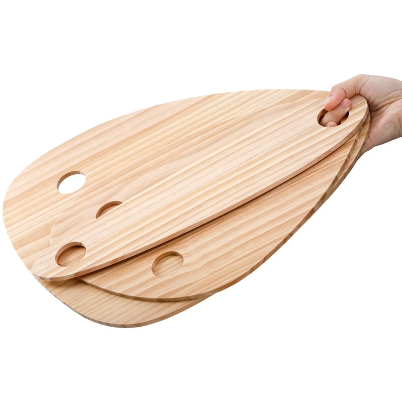 3 Pieces Wooden Topper Charcuterie Flat Serving Board Party Floating Cheese Wood