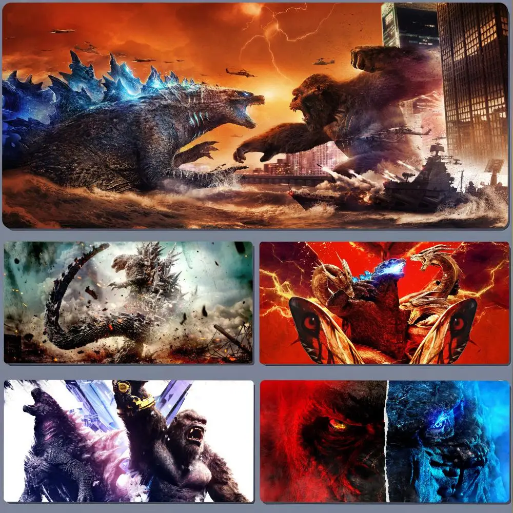 hot! G-Godzillas X K-Kongs  Mouse Pad Mouse Pad Gaming Laptops Mousepad Gamer Carpet Keyboard Mat Desk Protector Anime Cartoon M