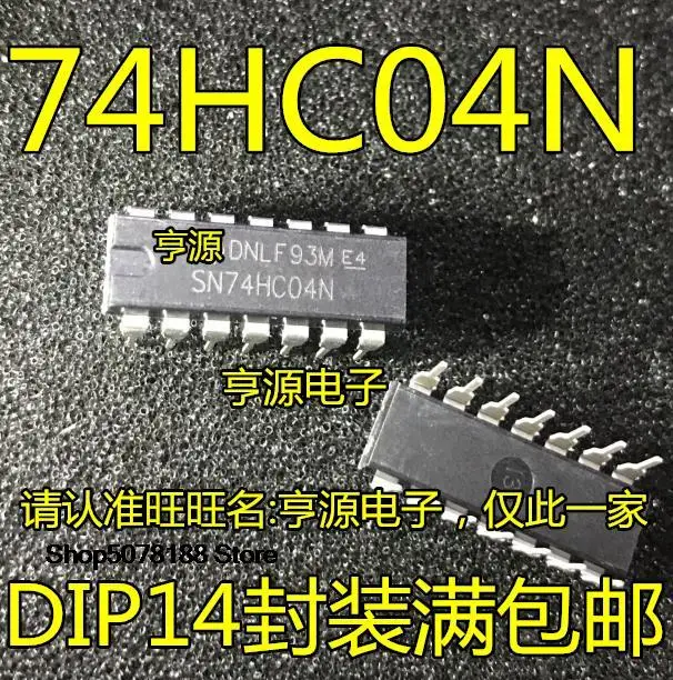 

10 шт. 74HC04 74HC04N SN74HC04N DIP14 Оригинальный Новый Быстрая доставка