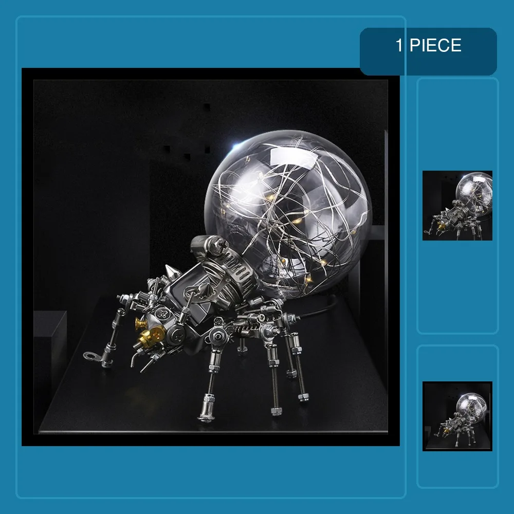 3D Puzzles Metal Time Machine Model Kit Mecha Mechanical Toy DIY Assembly Toys for Boys Adults Collection Gifts