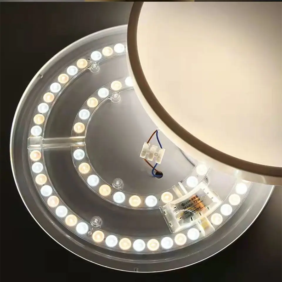 Luces Led redondas de 48W/72W, módulo magnético de luz, tubo CIRCULAR de repuesto, lámpara de techo magnética