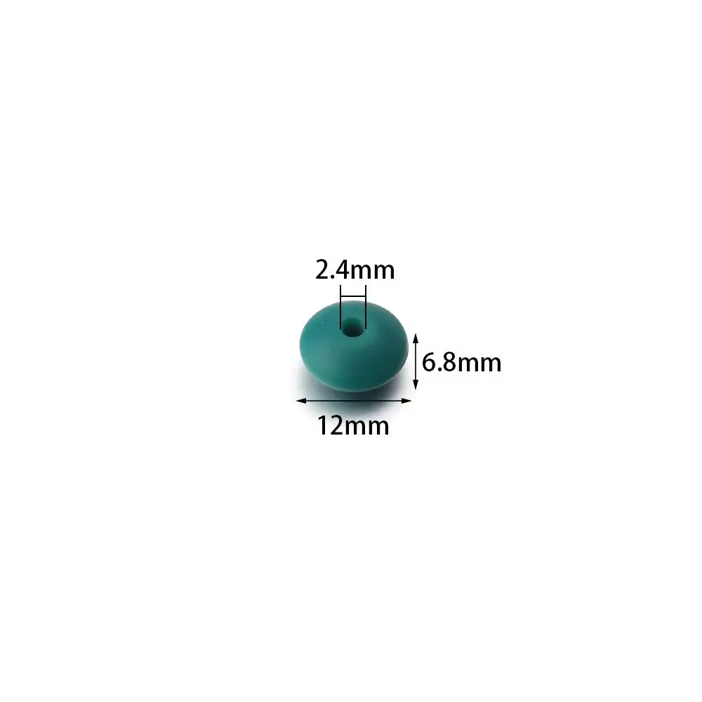 20 Stück 12mm Bonbonfarbene Silikonperlen, lose Abstandsperlen für Schmuckherstellung, DIY-Halsketten, Armbänder, Schlüsselanhänger-Zubehör – Detail 1