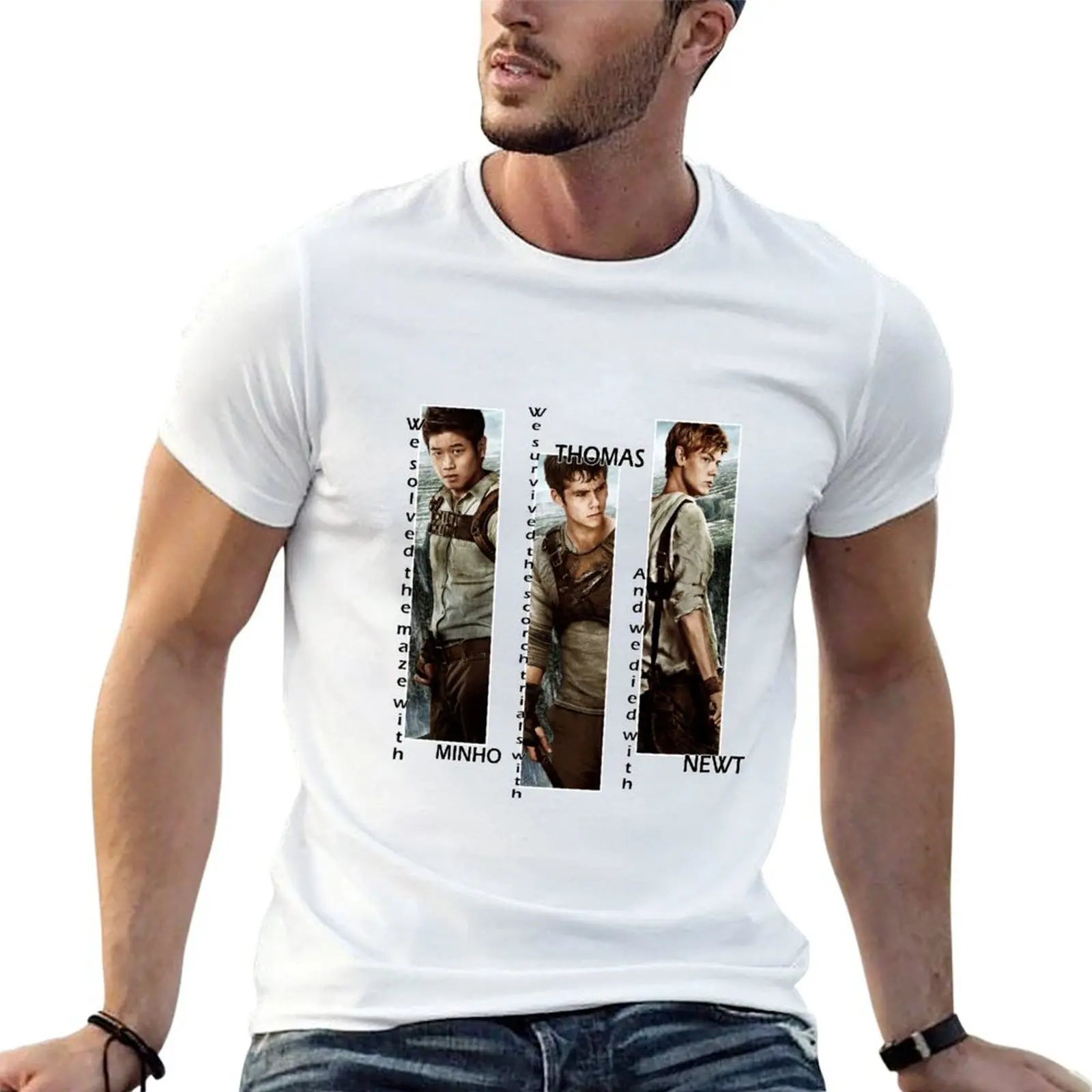 

Maze Runner - Minho, Thomas, Newt T-Shirt t shirts for man graphic funny t shirt personalised T-Shirt