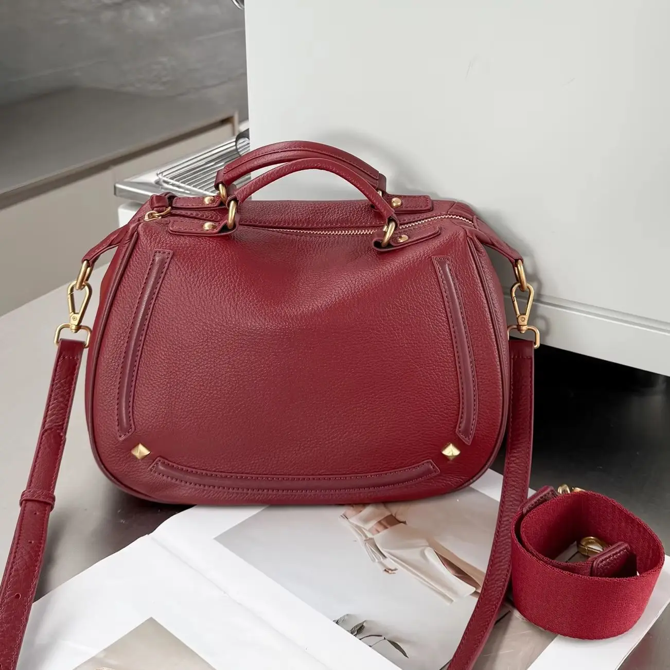 Genuine Grade Cow Leather Women Small Shoulder Crossbody Bag Female Luxury Designer Brand Ladies Soft Cowhide Handbag for Woman