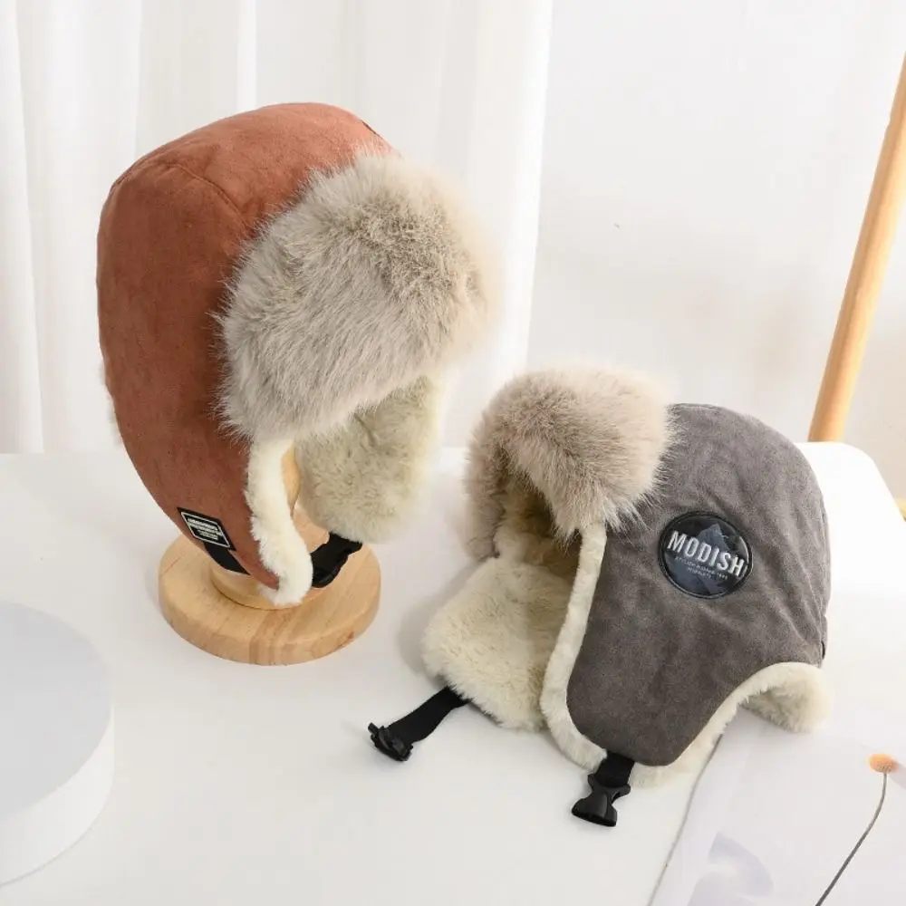 قبعة بومبر سميكة مقاومة للرياح من جلد الغزال ، حماية الأذن ، الدفء ، صياد الدراجات ، الرياضة في الهواء الطلق ، جودة عالية