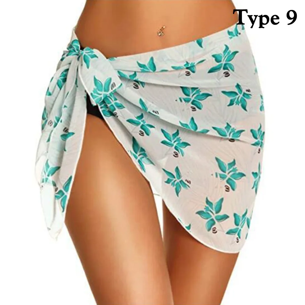 

Шифоновые женские саронги с запахом, юбка-накидка, прозрачная пляжная короткая накидка, мягкий шарф, накидка на купальник, платье, пляжное бикини