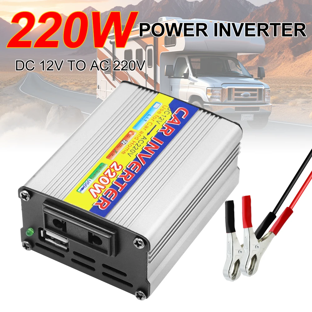 inversor-de-energia-portatil-para-carro-com-multiplas-protecoes-conversao-de-dc-12v-para-ac-220v-clipe-usb-para-bateria-e-montagem-veicular