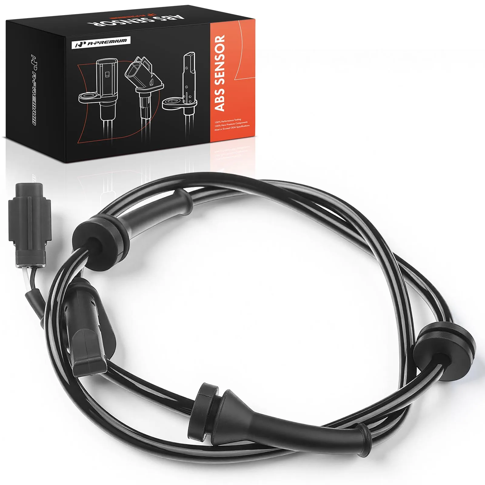 A-Premium Front Driver Side ABS Wheel Speed Sensor for Nissan Sentra 2007-2012