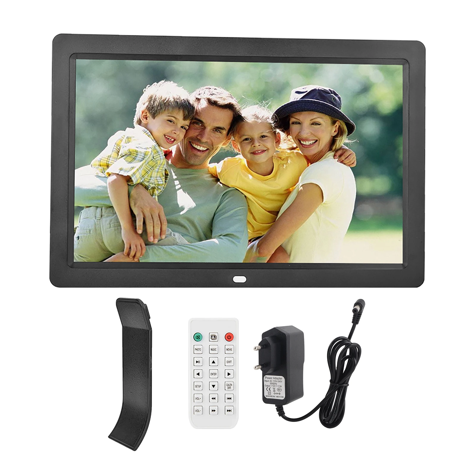 12Inch Digital Photo Picture Frame Alarm Clock Movie Player Album Remote Control 1280*800HD Photo Frame Photo Alarm Clock