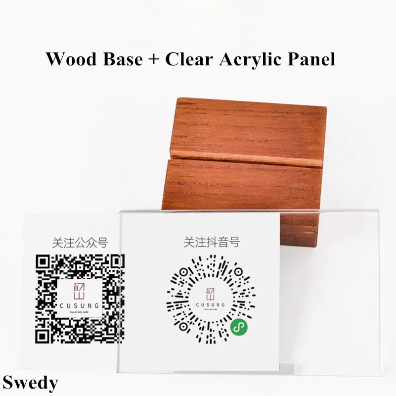 90x55mm / 100x70mm T / L Use Mini Acrylic Sign Holder Display Stand Photo Picture Frame Small Price Label Paper Card Tags