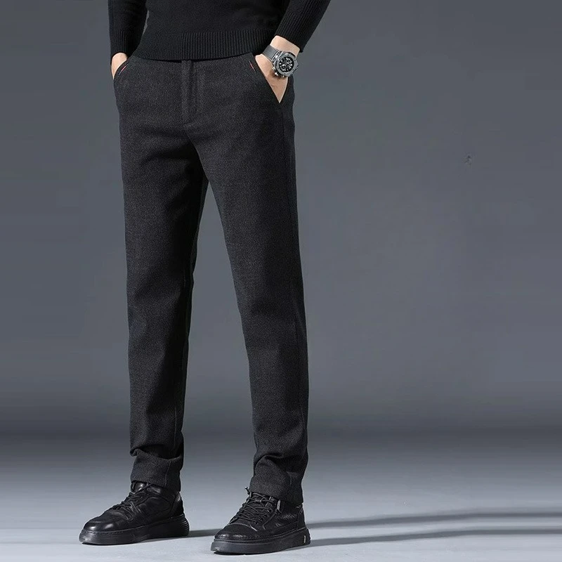Casual Pants Men's Autumn and Winter Straight Business Pants 2026 New Versatile Long Pants Men's