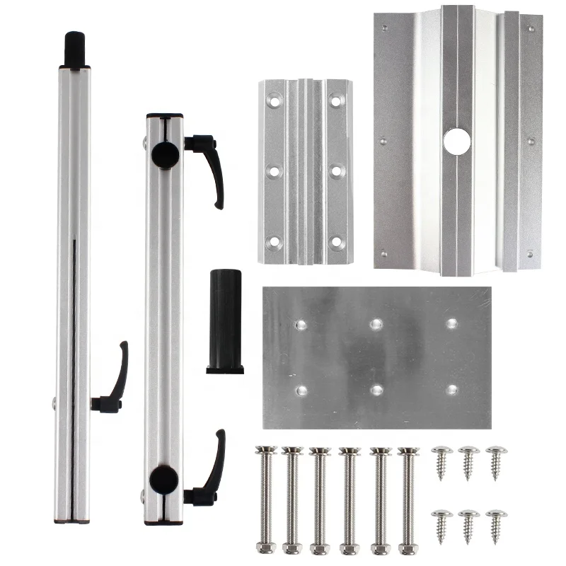 

new RV Accessories Removable RV Table Leg Aluminum Alloy Laptop Table Leg with Adjustable Bracket and 360 Degree Rotation