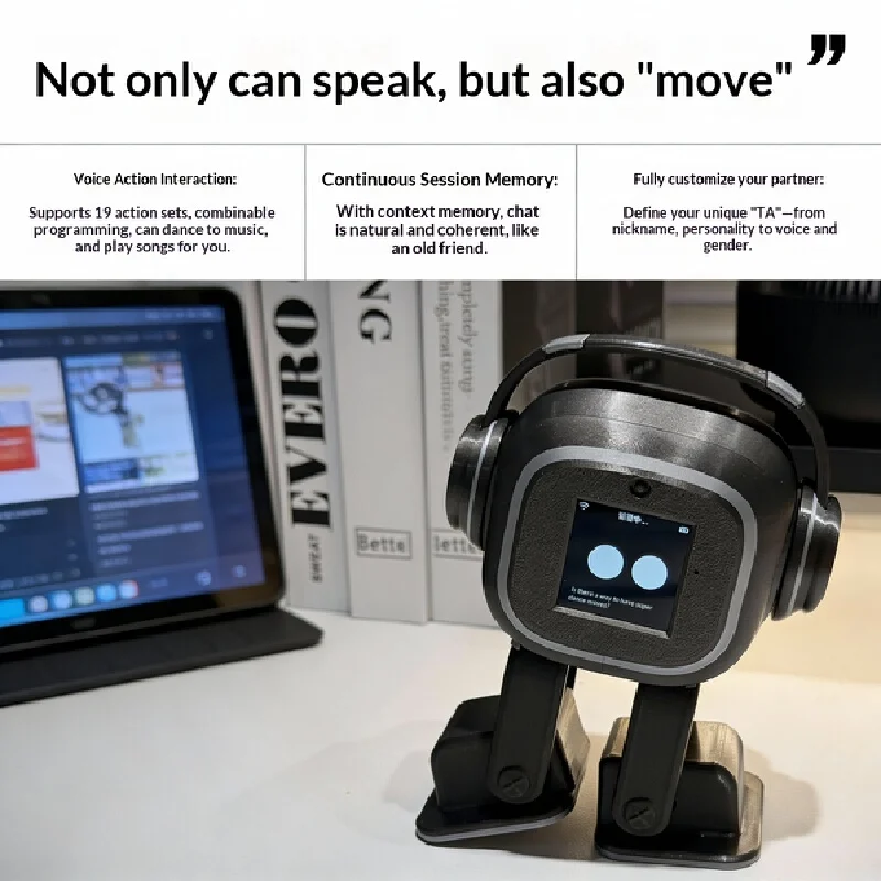 AI version EMO desktop robot intelligent interactive chat dancing listening robot