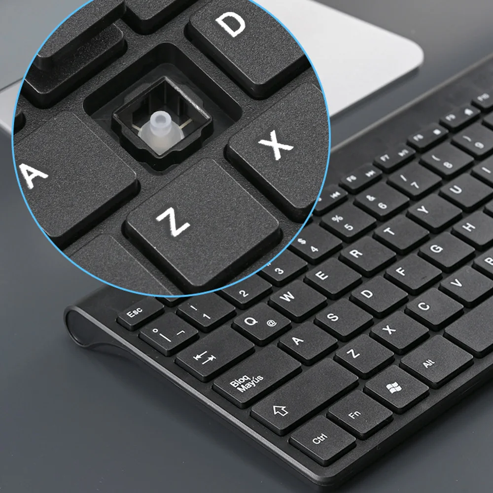 Hot Spanish Keyboard Wireless Mouse For Game PC Player TV Spanish Keyboard and Mouse Set 78Keys Gaming Keyboard Dropshipping