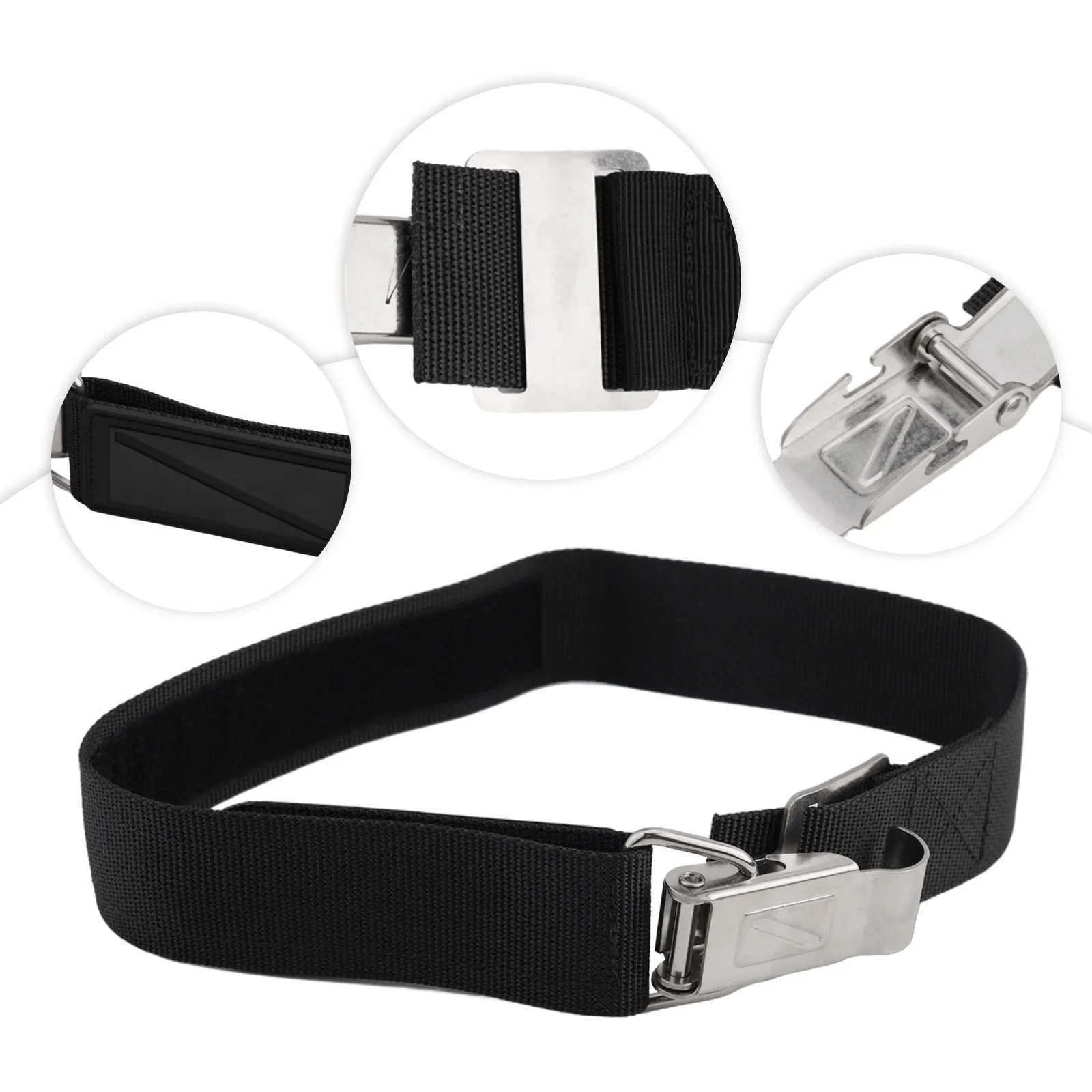 

Ремешок на бак для подводного плавания, цилиндрический ремешок, быстросъемная пряжка и противоскользящая накладка, аксессуары для подводного плавания с аквалангом и трубкой