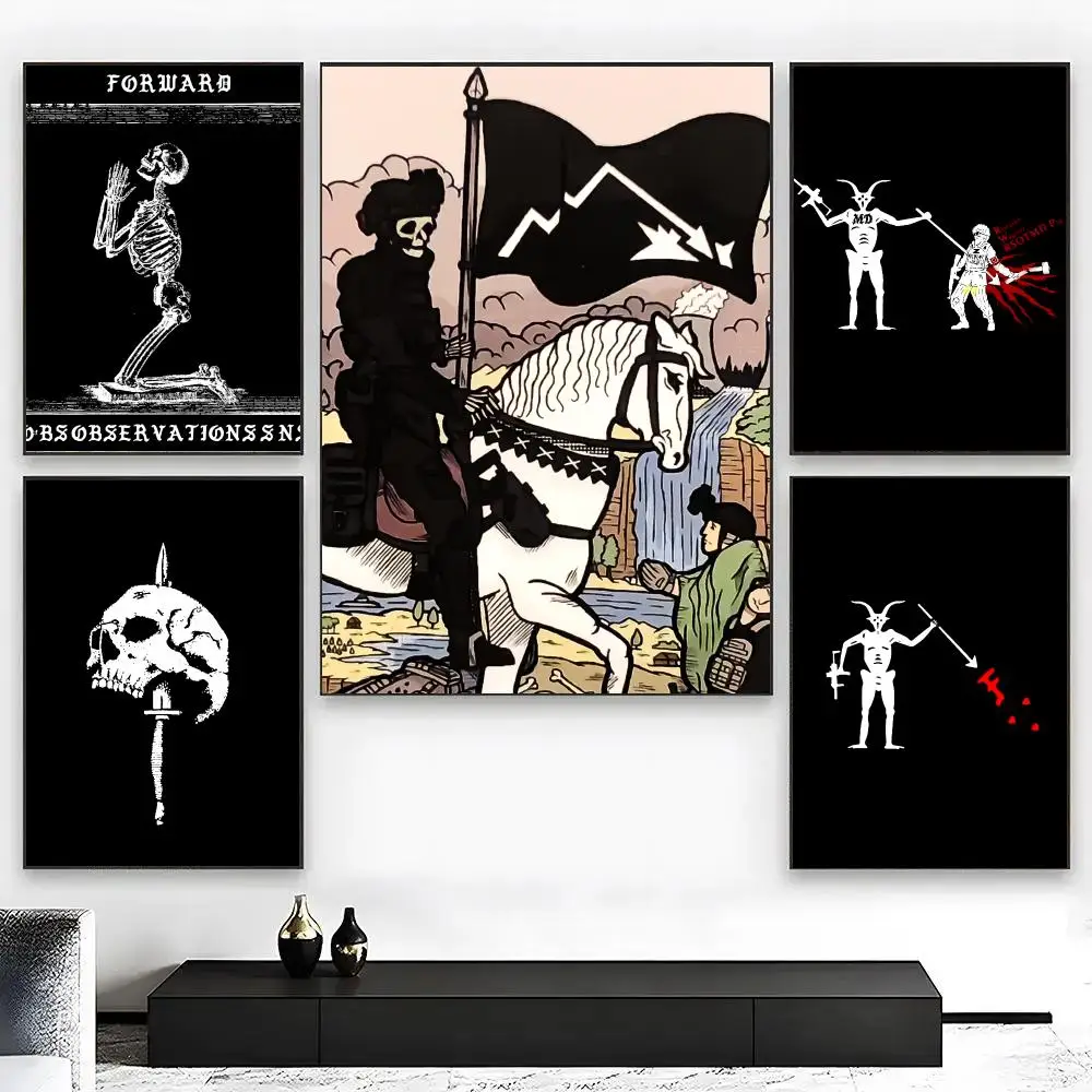 F-Forward O-Observations Group Poster Self-adhesive Art Waterproof Paper Sticker Coffee House Wall Decor