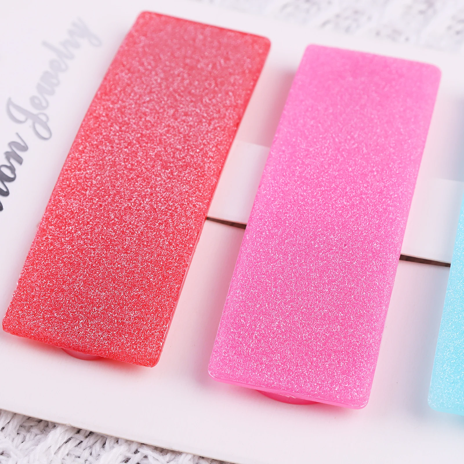 10pcs Glitter Sparkle Hair Clips for Girls Square Hair Clips Curly Hair Pin Clips for Hairstyle Hair Accessories