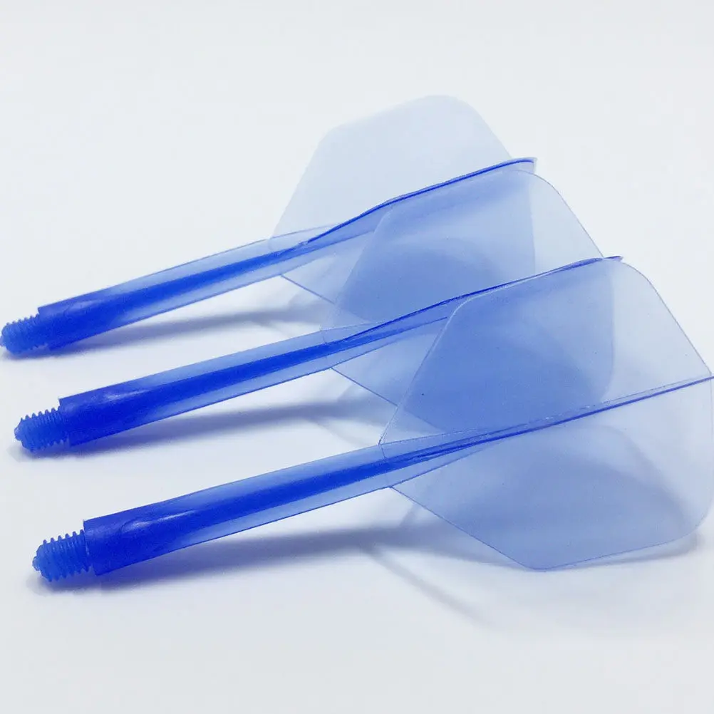 

6Pcs Plastic Dart Flights Fine Thread Transparent Tail Wings in Red Black Blue Purple Pink White Perfect Accessories for Indoor