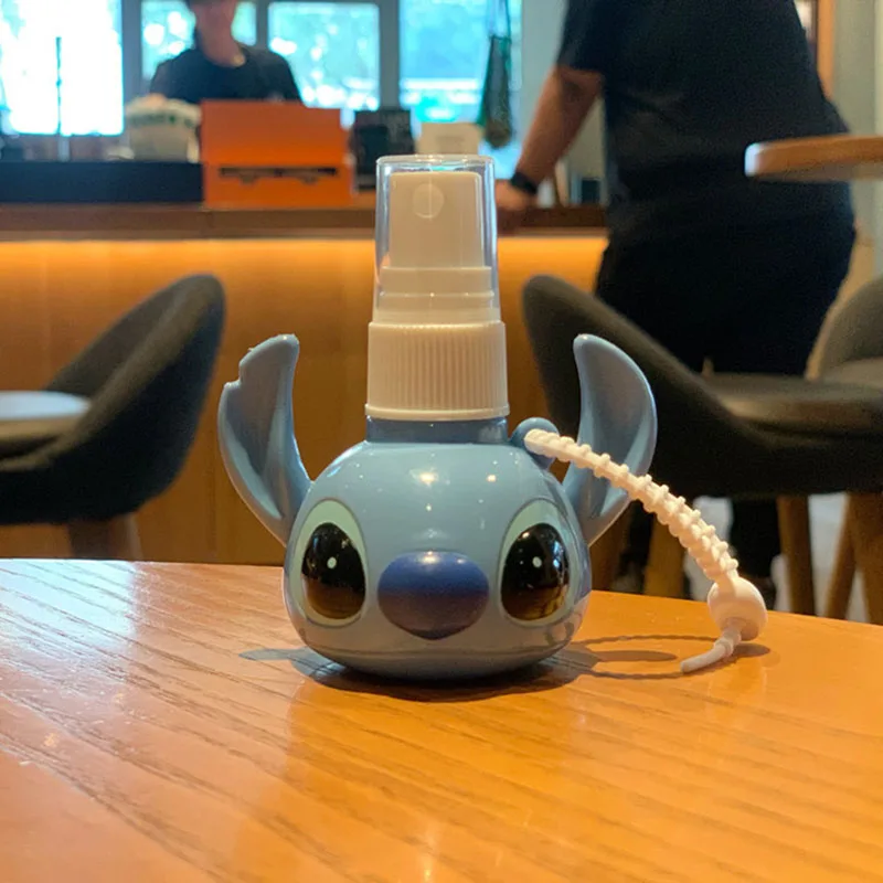 50ml Portable Spray Bottle Cute Stitch Cartoon Sanrio Kuromi Melody Cooling and Water Replenishing Spray and Separate Bottle Toy