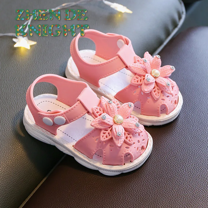 

Summer Leisure Casual Beach Shoe Children's Shoes Cute PVC Non Slip Sandals For Baby Girls Footwear Soft Infant Kids Sandals