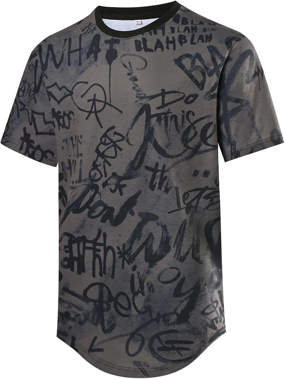 

T Shirt Fashion Crew Neck Graphic Men T-Shirts Casual Dry Fit Tee Short Sleeve Workout Hip Hop Shirts for Men 2025 new in