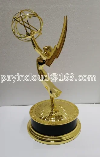 BC Zinc Alloy Full Size Replica Emmy Award Trophy 30CM/39CM Metal TV Movie  Souvenirs Oscar  Free Engraving
