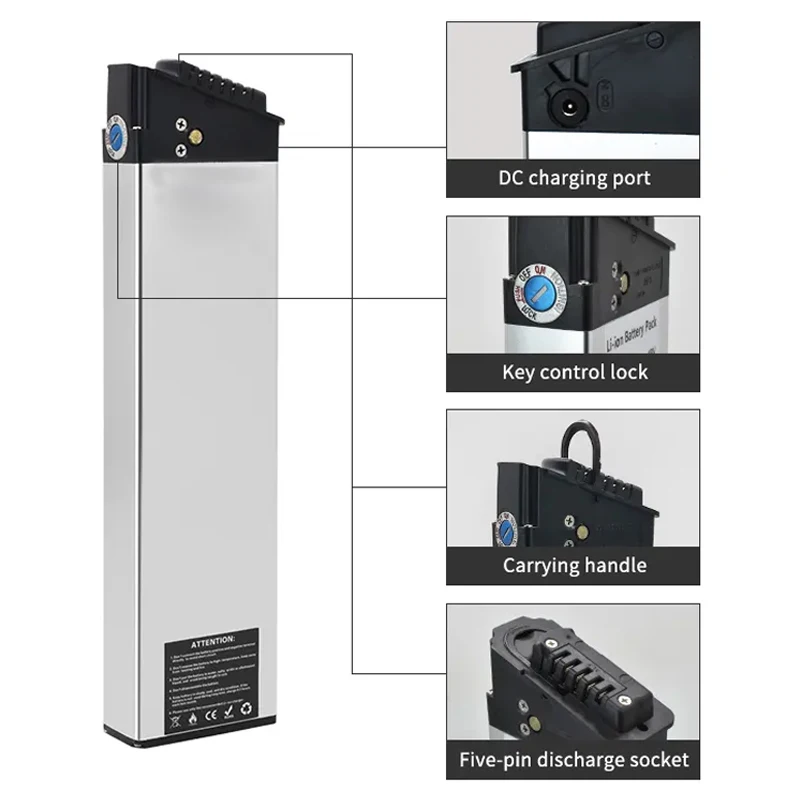 بطارية دراجة كهربائية قابلة للطي 48 فولت DCH 006 10.4AH 12.8AH 14AH لبطارية الدراجة الكهربائية SAMEBIKE 20lvxd30 NAKXUS 20F063 #3