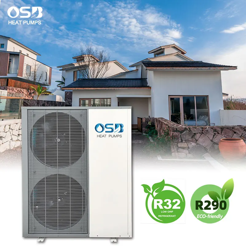 R32 R290 A+++ smart WIFI inverter pompa ciepla monoblock r290 heat pump water heaters heating system pompa di calore for house