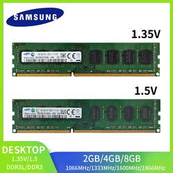 SAMSUNG-Memoria Ram DDR3L/DDR3 DIMM, 8GB, 4GB, 2GB, 1866MHz, 1600MHz, 1333MHz, 1066MHz, 240 pines, DIMM, 1,35 V/1,5 V, PC3