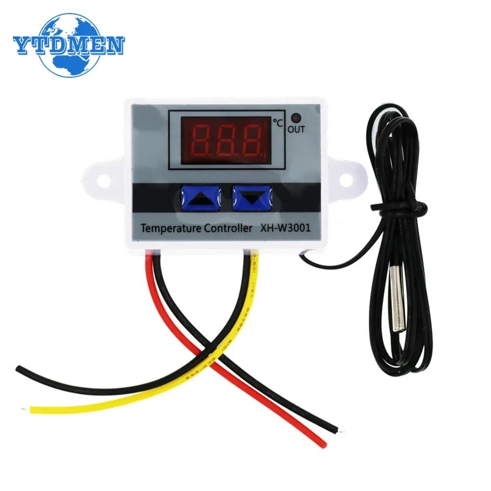 XH-W3001 Digital Control Temperature Microcomputer Thermostat Switch Thermometer New Thermoregulator 12V/24V/220V 10A