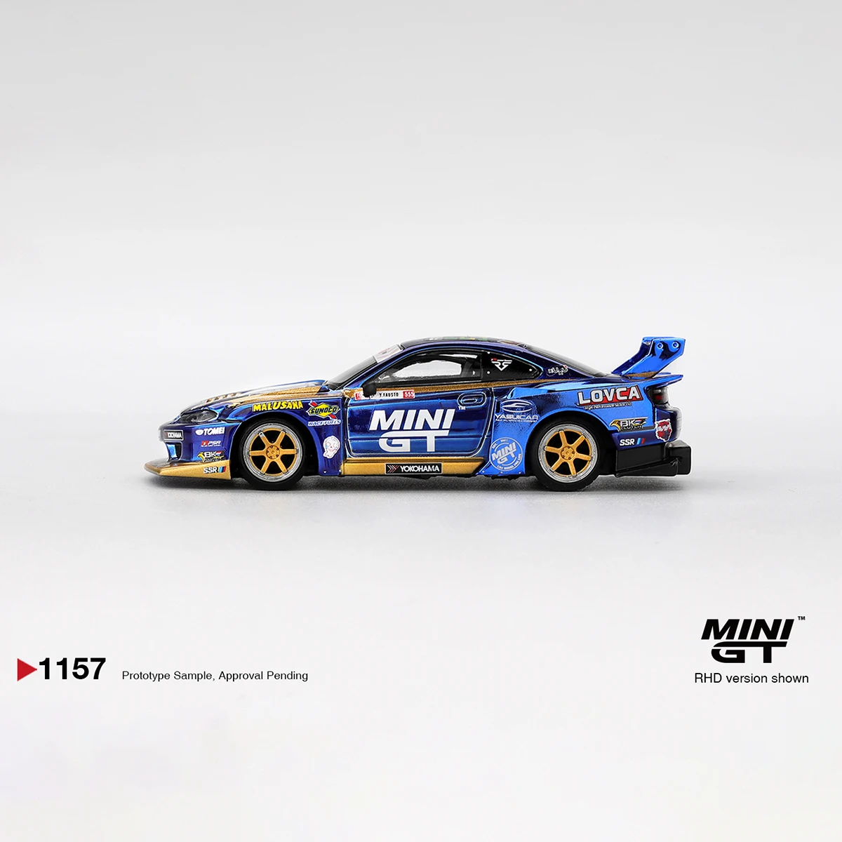 MiniGT 1:64 Nissan Silvia S14 Diecast - close-up view