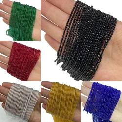 Length 36cm Natural Stone Small Beads Spinel 2mm 3mm Crystal Loose Beads For Jewelry Making DIY Bracelet Necklace Accessories