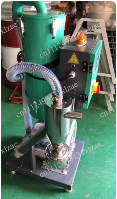50mm Industrial Vacuum Feeder - Cyclone Dust Collector with Stainless Steel Exhaust & Intake Filter for Material Suction