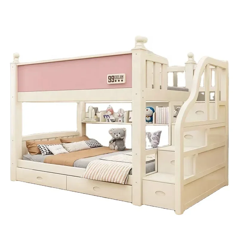 Factory direct sales High Quality Comfortable Bedroom Furniture Set solid Wood Bunk bed Bedroom Furniture