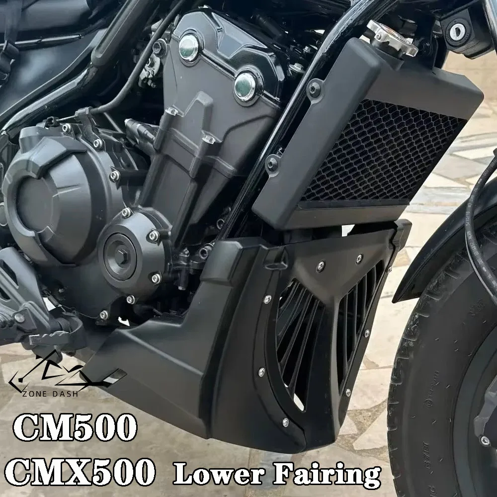 

Motorcycle Lower Chin Fairing Under Front Spoiler Cover Belly Pan Panel Engine Guard Fit For Honda Rebel CMX 500 CM500 2017-2024