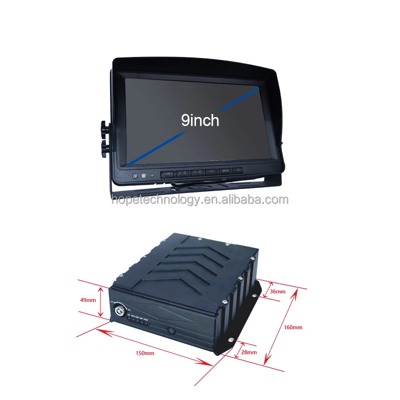 การจัดการยานพาหนะ การเฝ้าระวังยานพาหนะ ฮาร์ดไดรฟ์แบบพกพา การ์ด SD 4G GPS CMSV6 MDVR