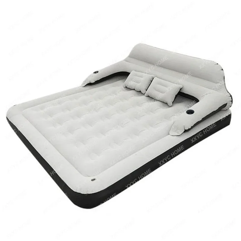 Inflatable Sofa Outdoor Portable Floatation Bed Leisure Lazy Small Sofa Bed Folding Camping Air Recliner