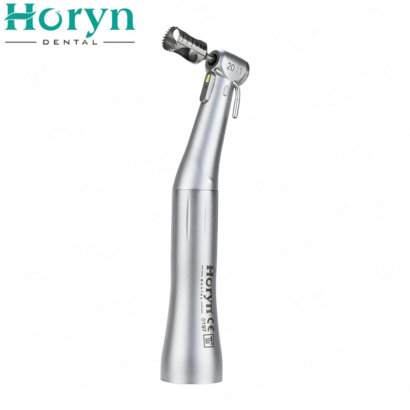 LED 20:1 Outer Waterway Den tal Low Speed Contra Angle impl ant Handpiece