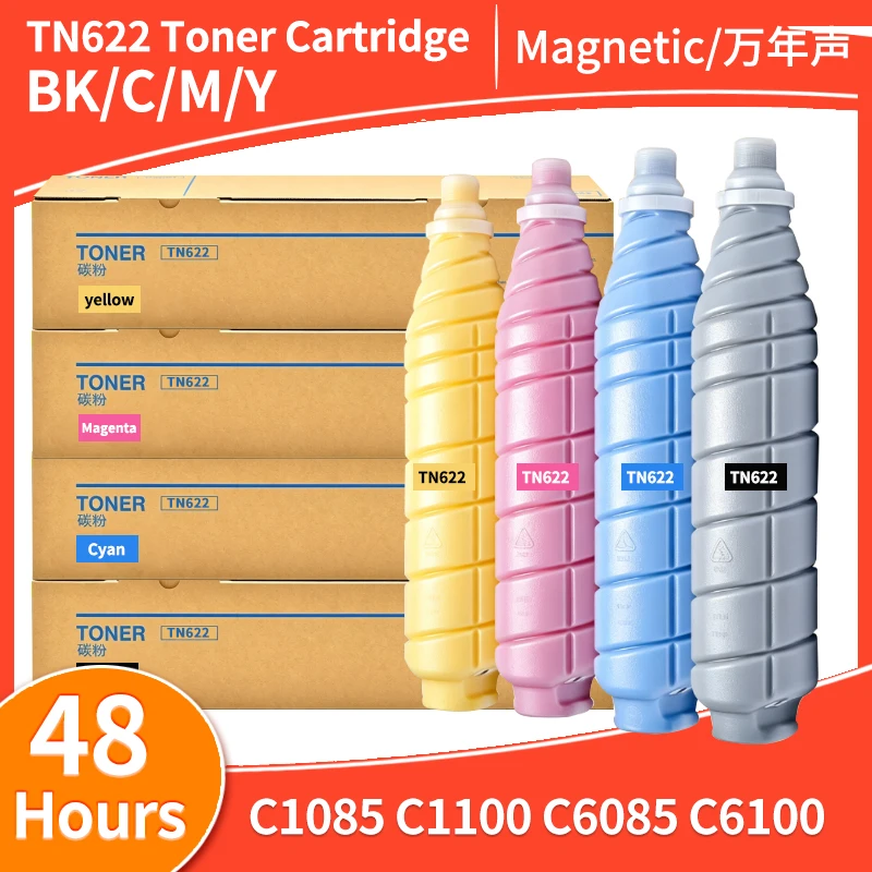 High Quality TN622 Toner Cartridge Compatible For Konica Minolta Bizhub Press C1085 C6085 C6110 Toner Cartridge Toner 4color